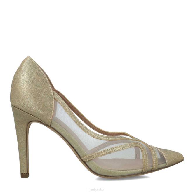 Menbur kvinnor guld kornerupina högklackat 608J3852