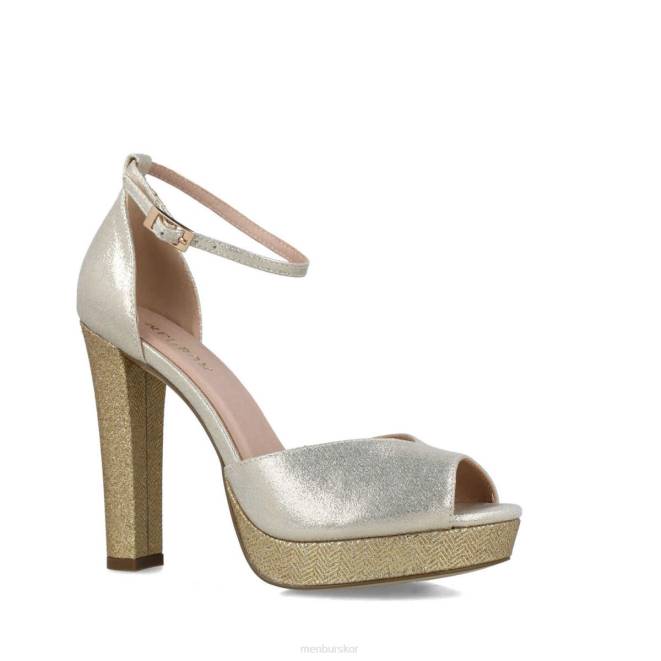 Menbur kvinnor guld lapislazuli högklackat 608J783