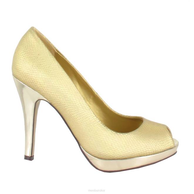 Menbur kvinnor guld lazare högklackat 608J1096