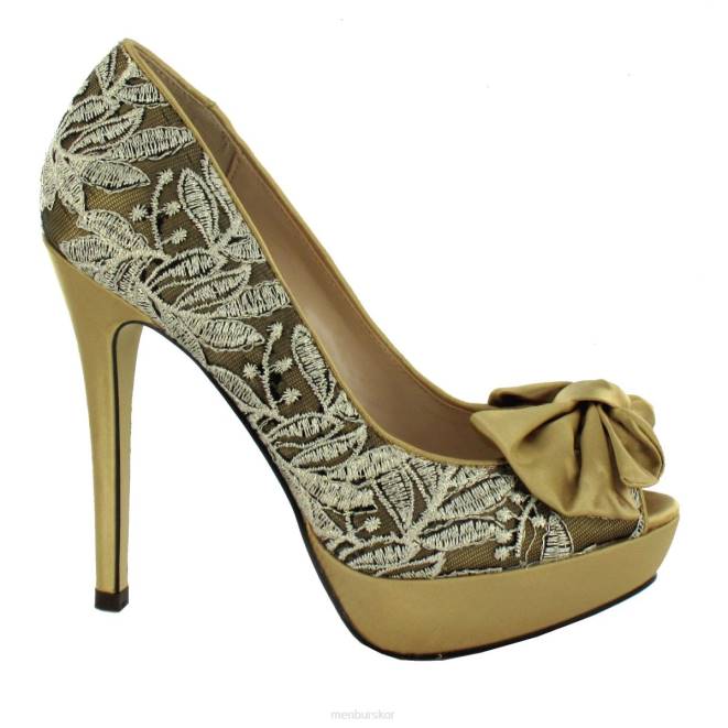 Menbur kvinnor guld lepe högklackat 608J1199
