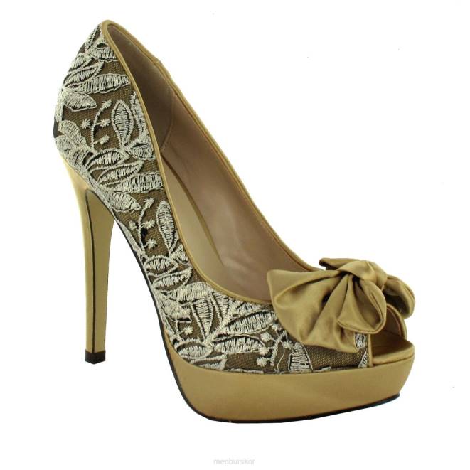 Menbur kvinnor guld lepe högklackat 608J1199