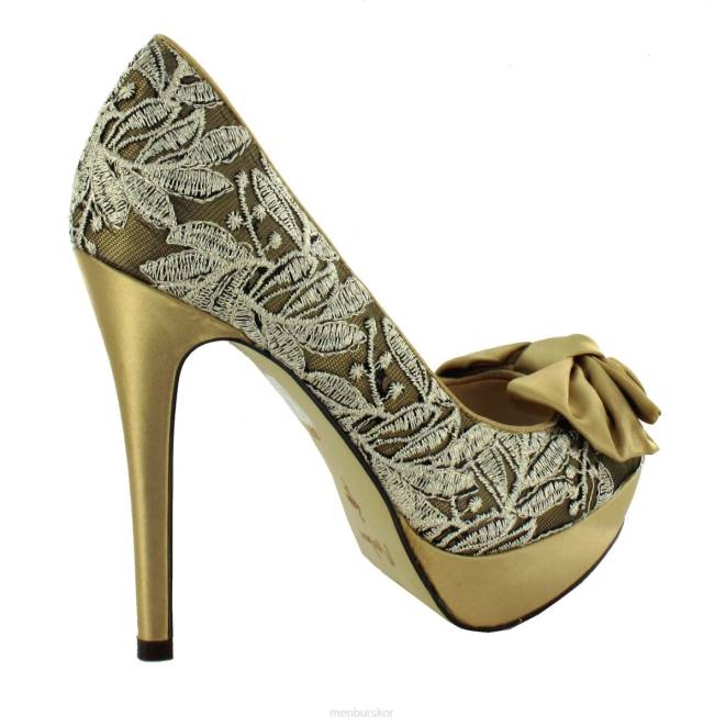 Menbur kvinnor guld lepe högklackat 608J1199