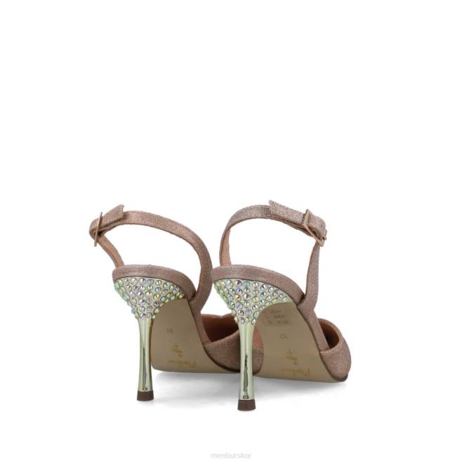 Menbur kvinnor guld lepidolita högklackat 608J3896