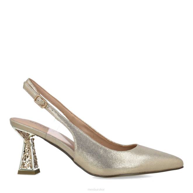 Menbur kvinnor guld malaquita högklackat 608J1308