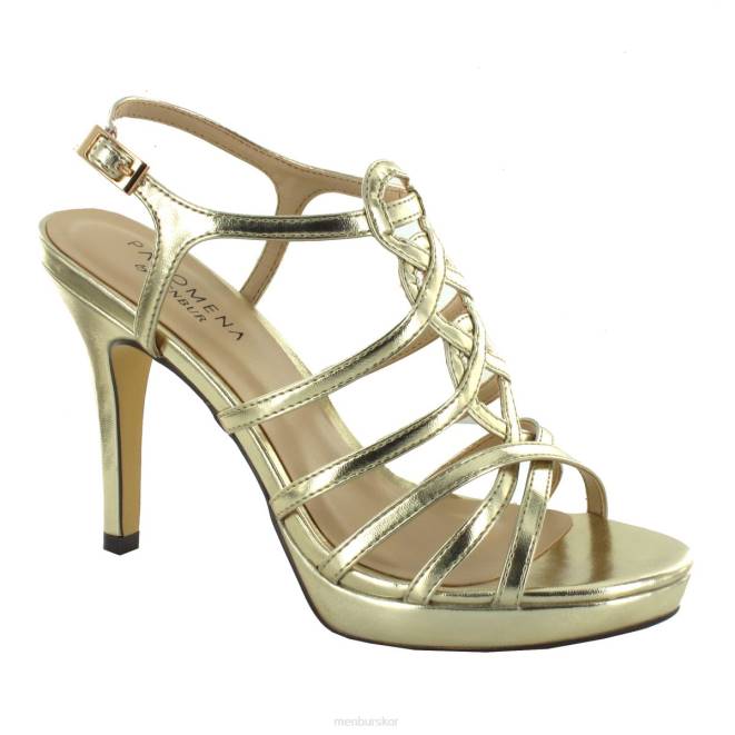 Menbur kvinnor guld marruecos högklackat 608J1369