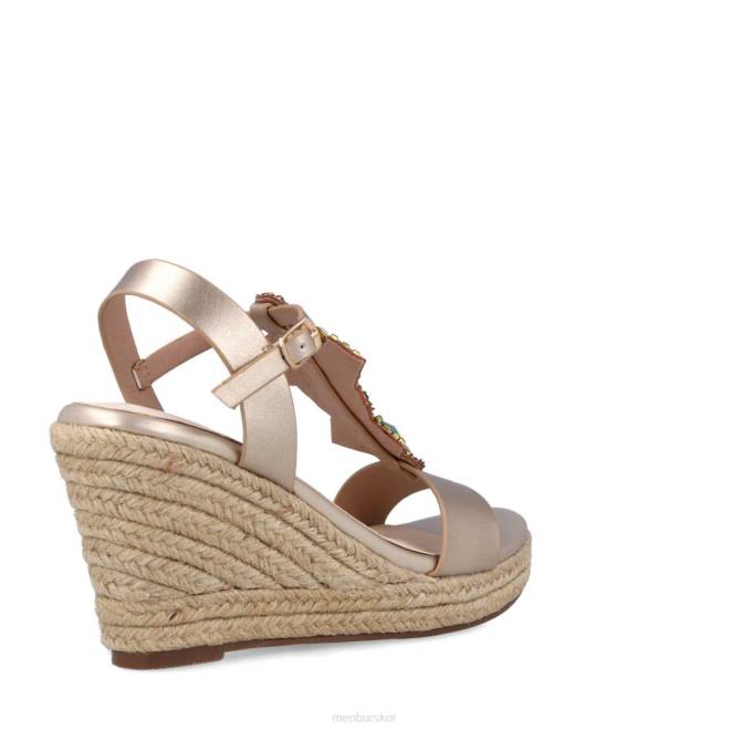 Menbur kvinnor guld melione högklackat 608J1533