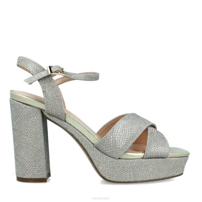 Menbur kvinnor guld mulecetto högklackat 608J4050