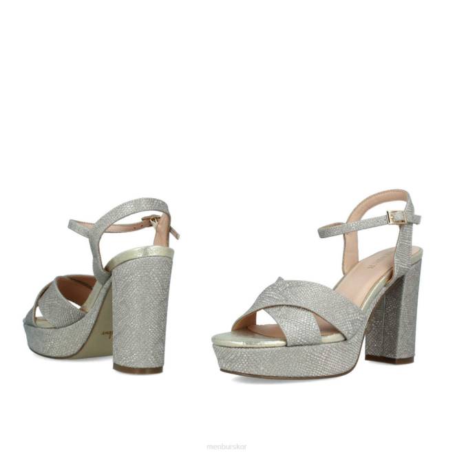 Menbur kvinnor guld mulecetto högklackat 608J4050