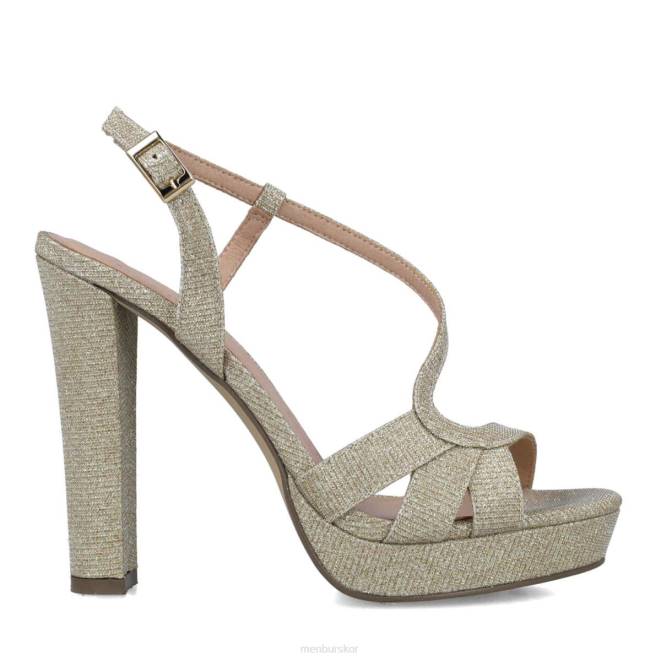 Menbur kvinnor guld norrsken högklackat 608J5082