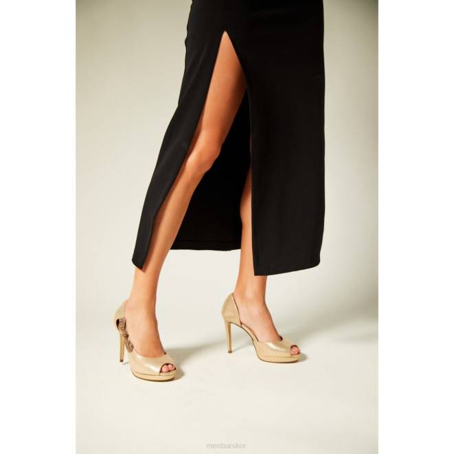Menbur kvinnor guld perseus högklackat 608J3736