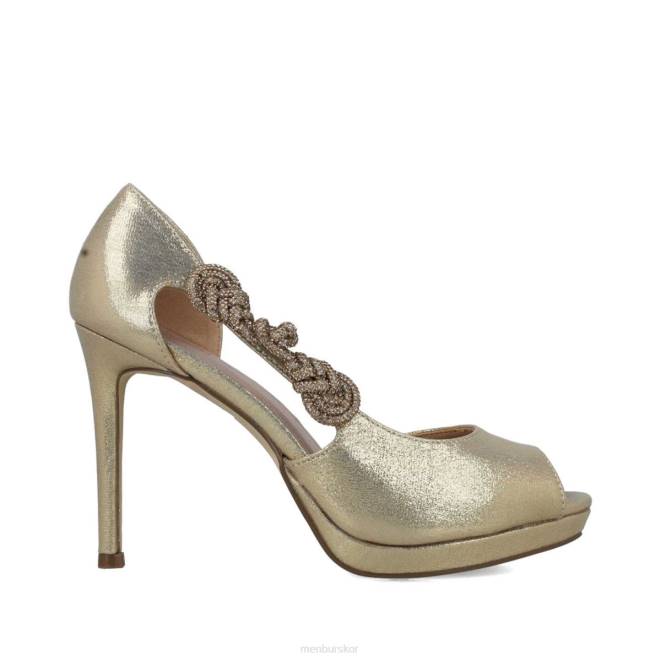 Menbur kvinnor guld perseus högklackat 608J3736