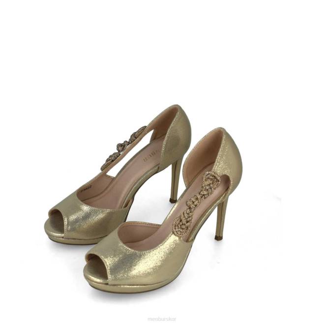 Menbur kvinnor guld perseus högklackat 608J3736