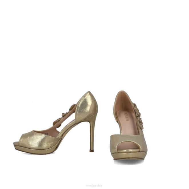 Menbur kvinnor guld perseus högklackat 608J3736