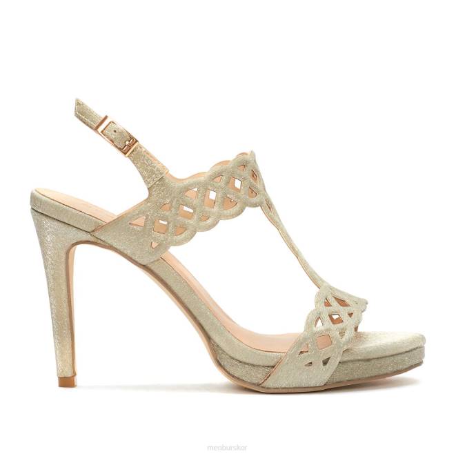 Menbur kvinnor guld sero högklackat 608J1394