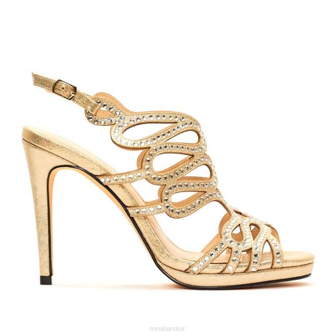 Menbur kvinnor guld solagna högklackat 608J1065
