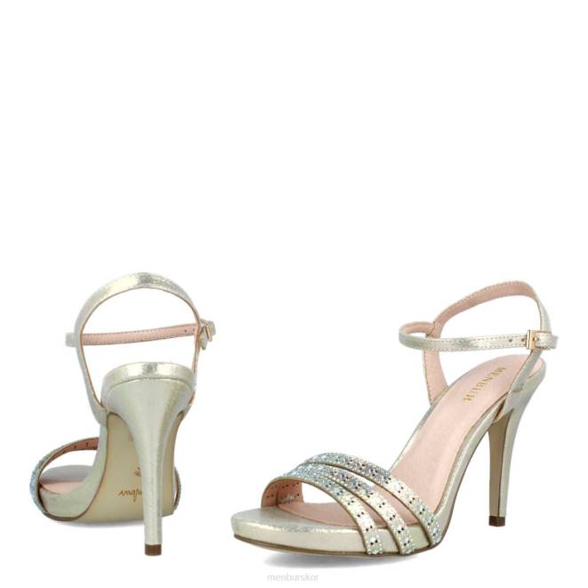 Menbur kvinnor guld sordevolo högklackat 608J4206