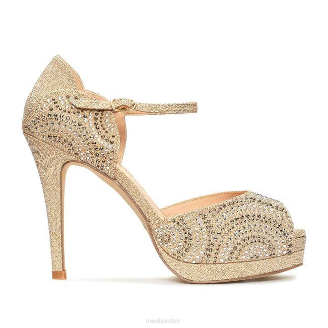 Menbur kvinnor guld stanga högklackat 608J4313