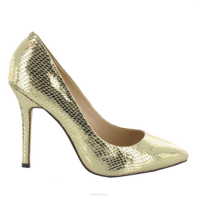 Menbur kvinnor guld tudia högklackat 608J4801