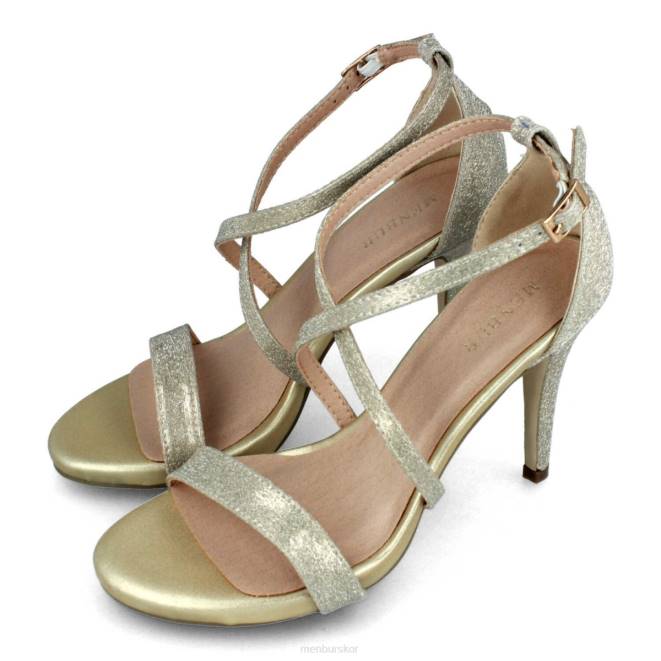 Menbur kvinnor guld vessalico högklackat 608J4032