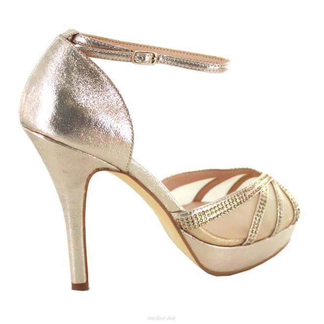 Menbur kvinnor guld viana högklackat 608J1083