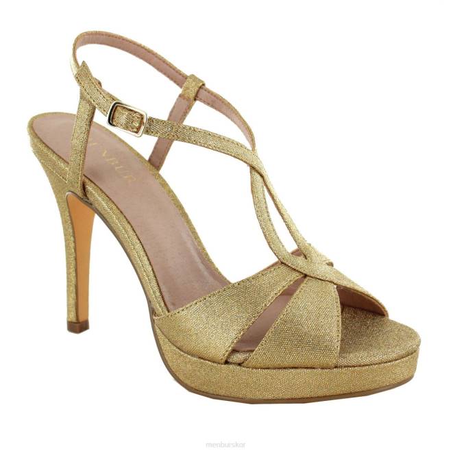 Menbur kvinnor guld vigone högklackat 608J1082