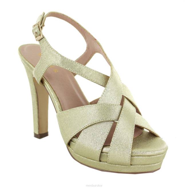 Menbur kvinnor guld villata högklackat 608J1074