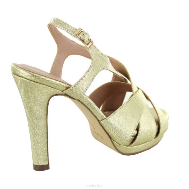 Menbur kvinnor guld villata högklackat 608J1074