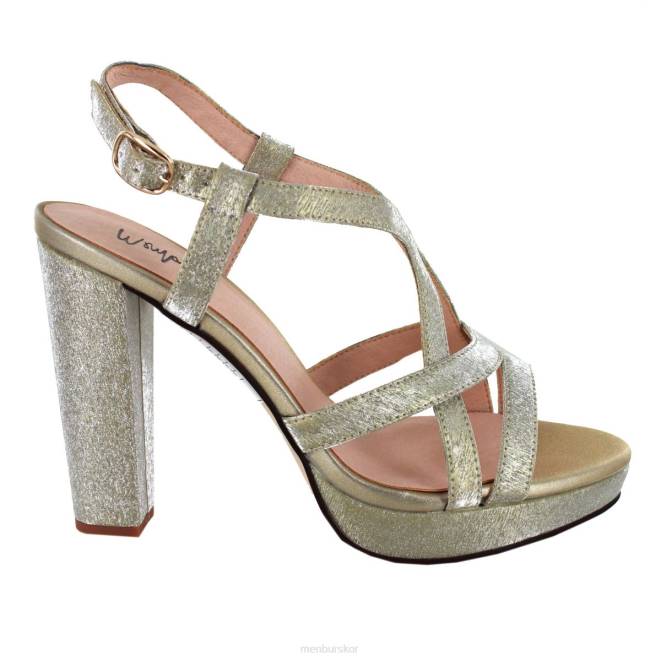Menbur kvinnor guld vinci högklackat 608J1053