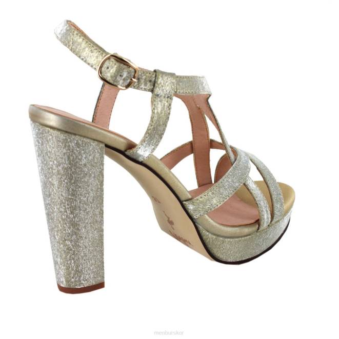 Menbur kvinnor guld vinci högklackat 608J1053
