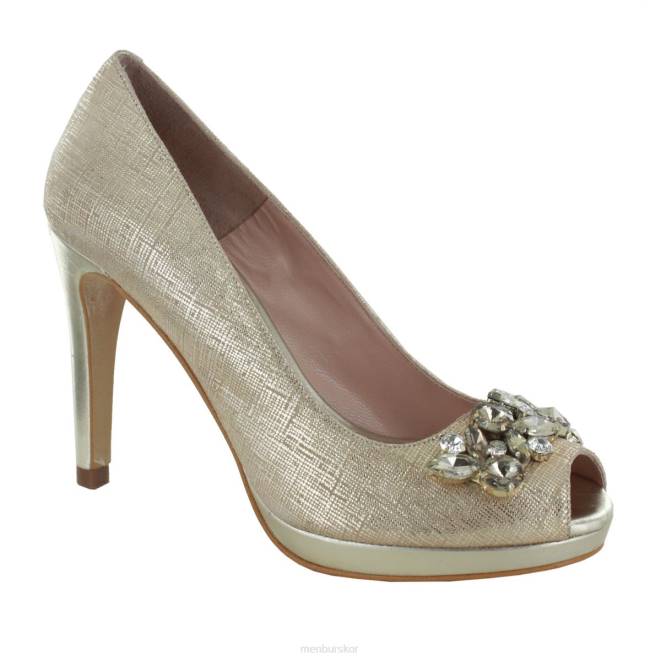 Menbur kvinnor guld vizzini högklackat 608J4079