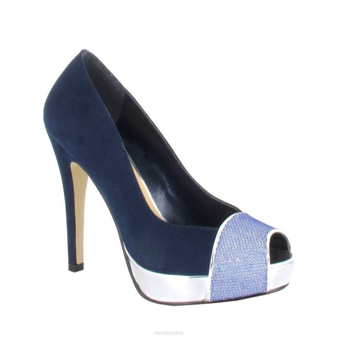 Menbur kvinnor mörkblå ampere högklackat 608J4636