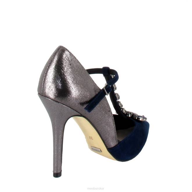 Menbur kvinnor mörkblå armande högklackat 608J4663