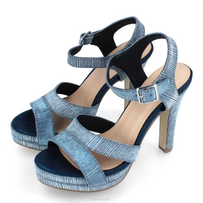 Menbur kvinnor mörkblå badiola högklackat 608J924