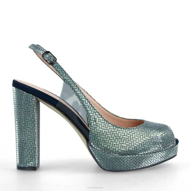 Menbur kvinnor mörkblå carpi högklackat 608J4058