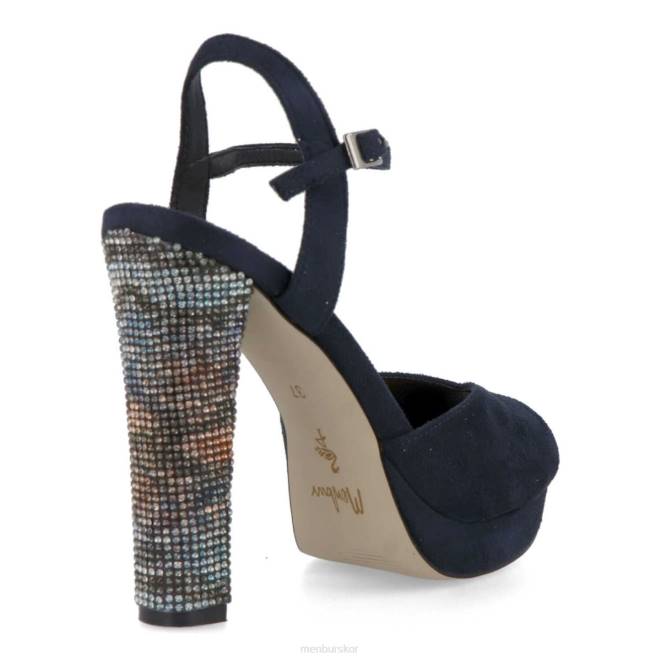 Menbur kvinnor mörkblå caselli högklackat 608J5340