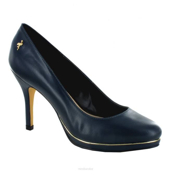 Menbur kvinnor mörkblå chiese högklackat 608J1102