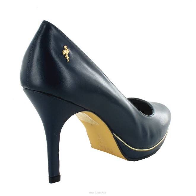 Menbur kvinnor mörkblå chiese högklackat 608J1102