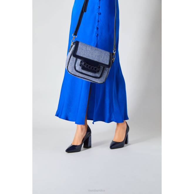 Menbur kvinnor mörkblå hematita högklackat 608J3777