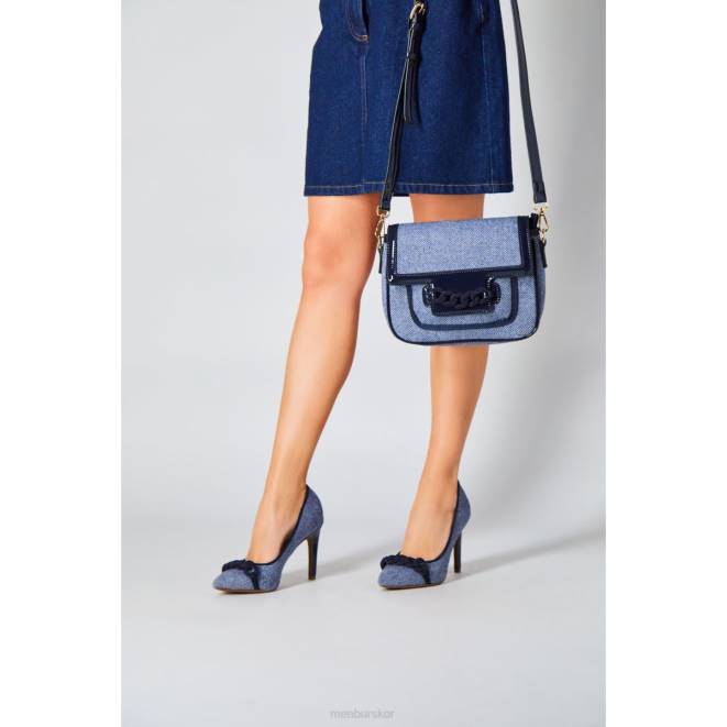 Menbur kvinnor mörkblå hematita högklackat 608J3786