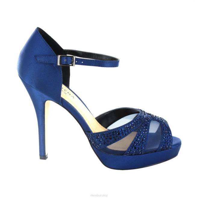 Menbur kvinnor mörkblå rabita högklackat 608J5151