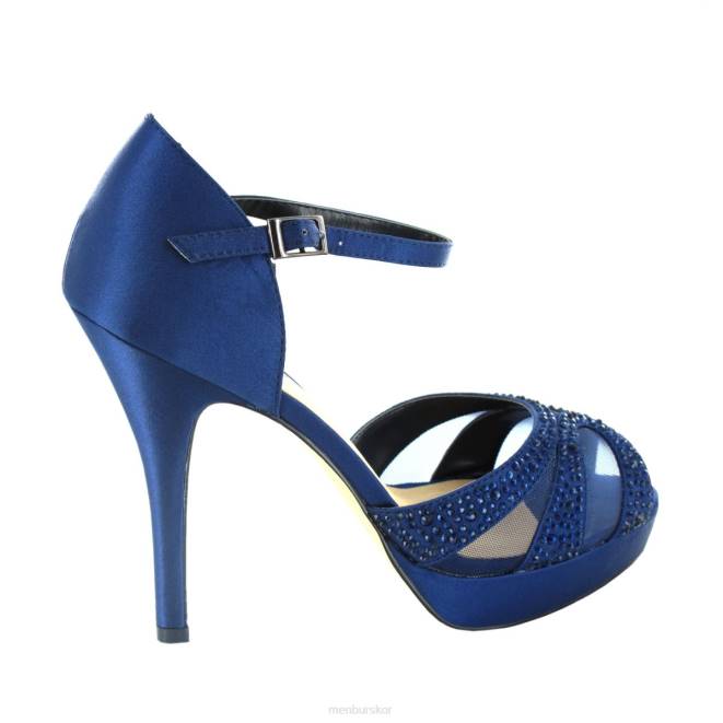 Menbur kvinnor mörkblå rabita högklackat 608J5151