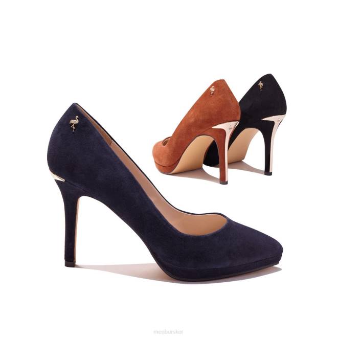 Menbur kvinnor mörkblå topino högklackat 608J1098