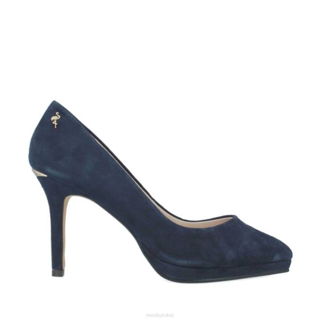 Menbur kvinnor mörkblå topino högklackat 608J1098