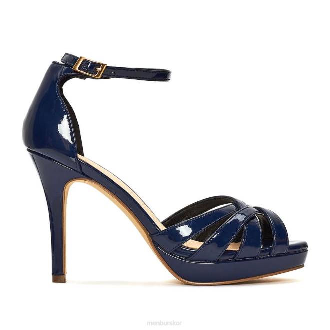 Menbur kvinnor mörkblå trapani högklackat 608J1061