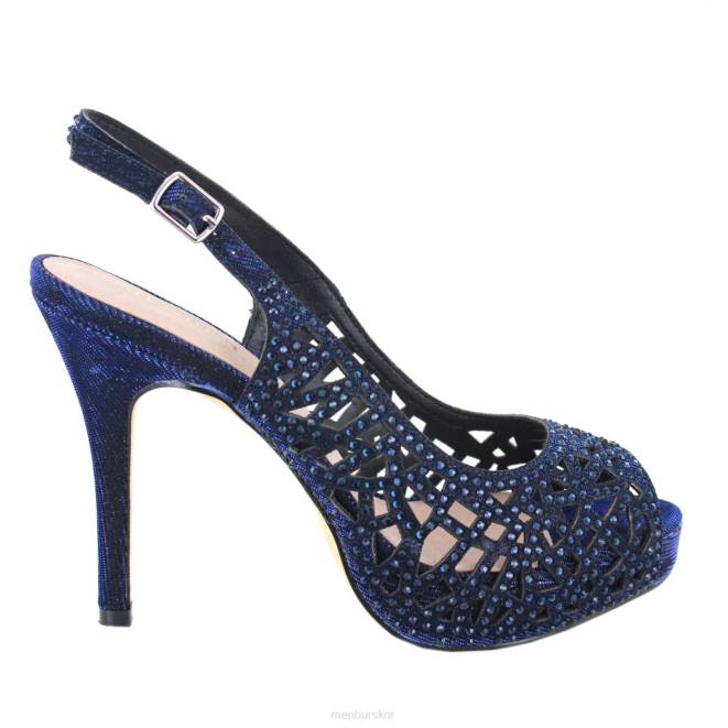 Menbur kvinnor mörkblå vendaso högklackat 608J4098