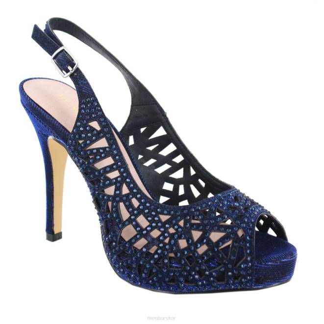 Menbur kvinnor mörkblå vendaso högklackat 608J4098