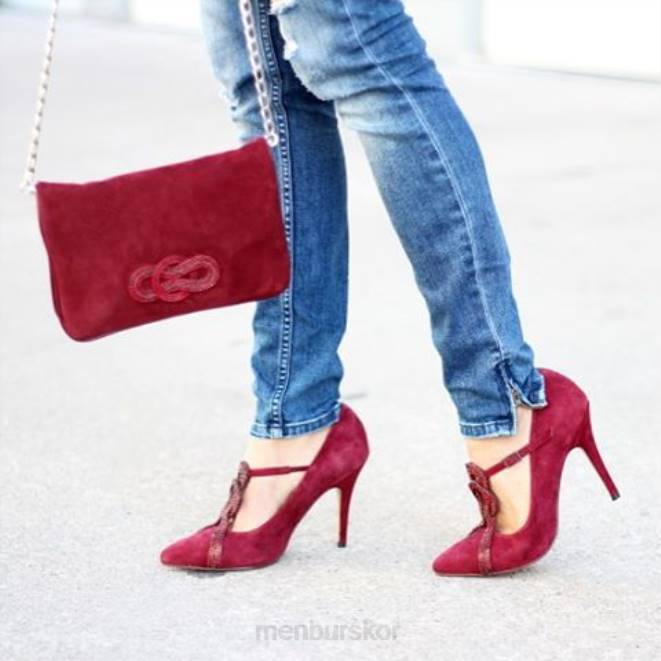Menbur kvinnor röd benacazon högklackat 608J4720