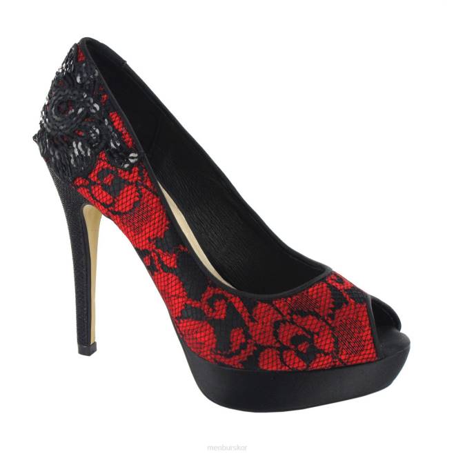 Menbur kvinnor röd bobadilla högklackat 608J4754