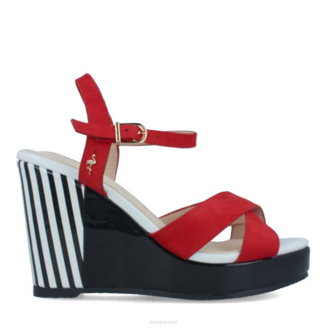 Menbur kvinnor röd calvi högklackat 608J847