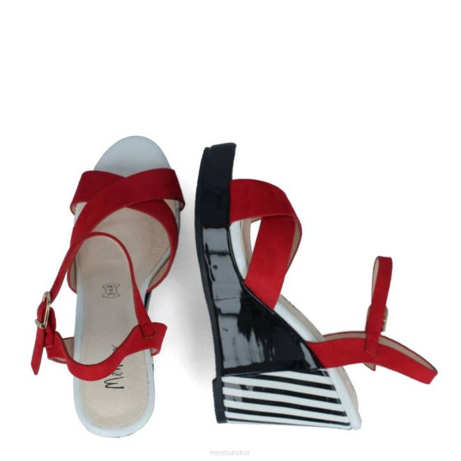 Menbur kvinnor röd calvi högklackat 608J847